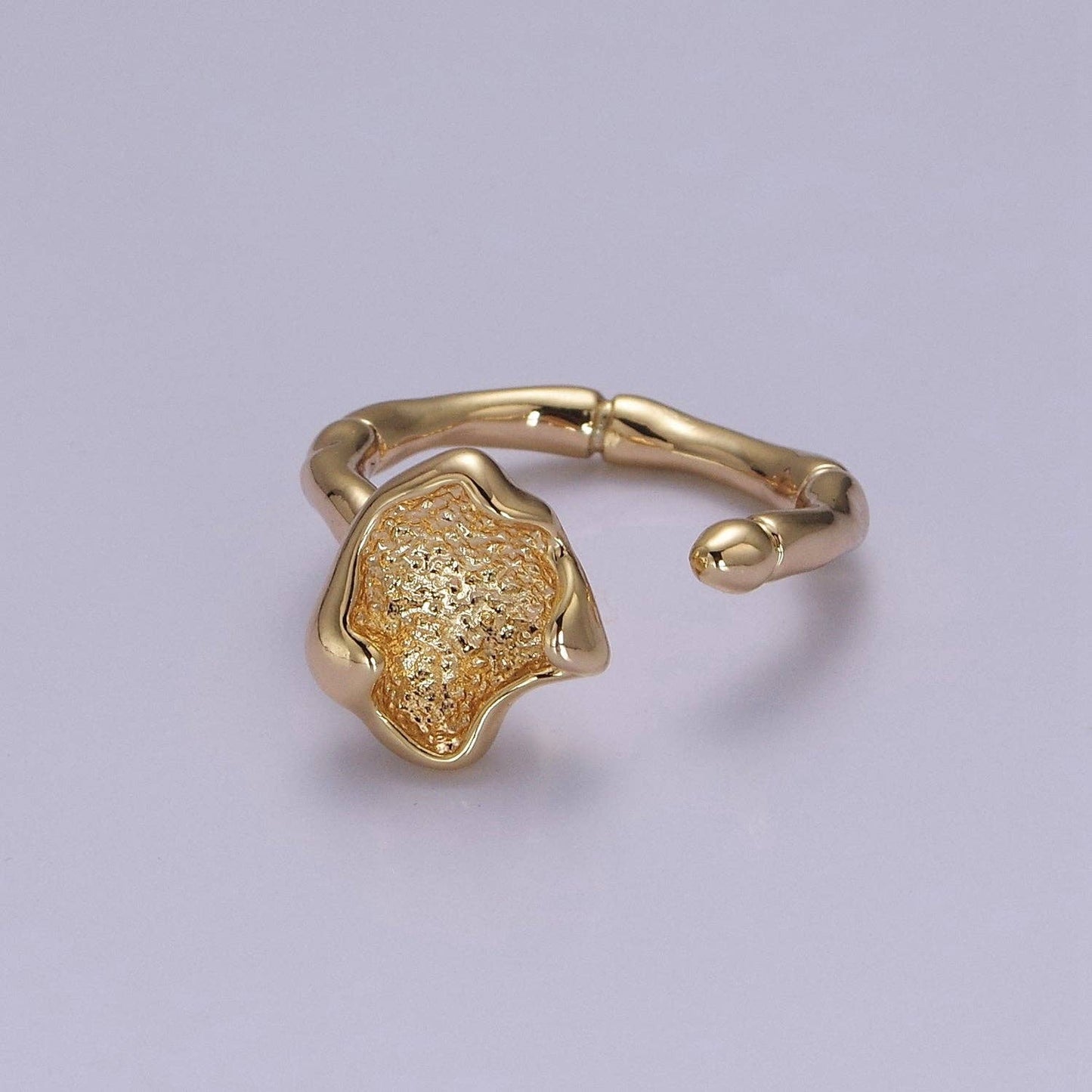 Rustic Flower Patch Gold Flower Ring