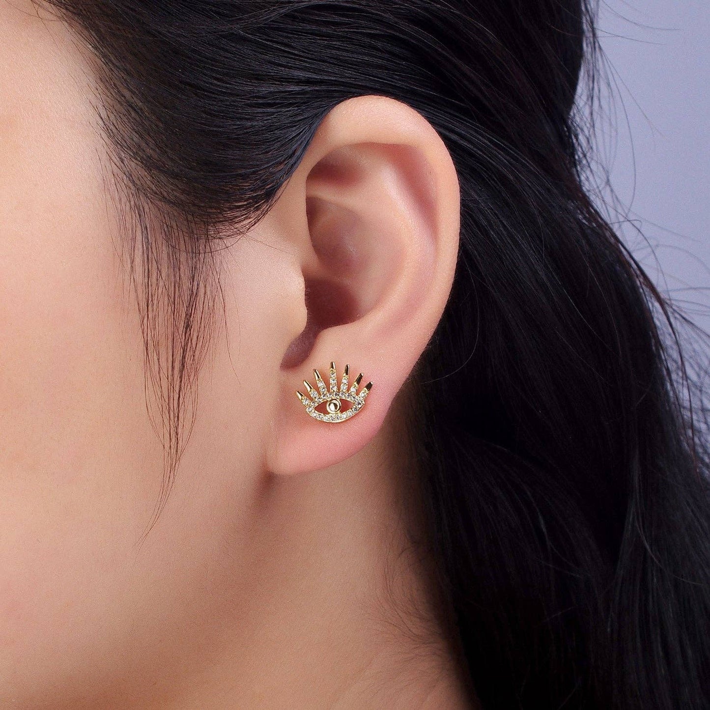 Aura Eyes Stud Earrings