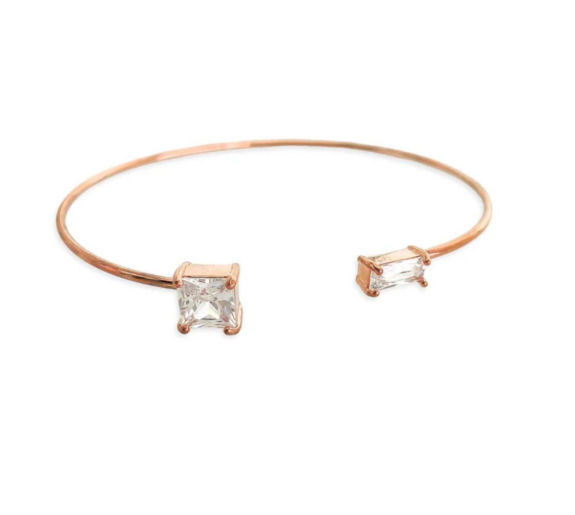 Rose gold cuff bracelet