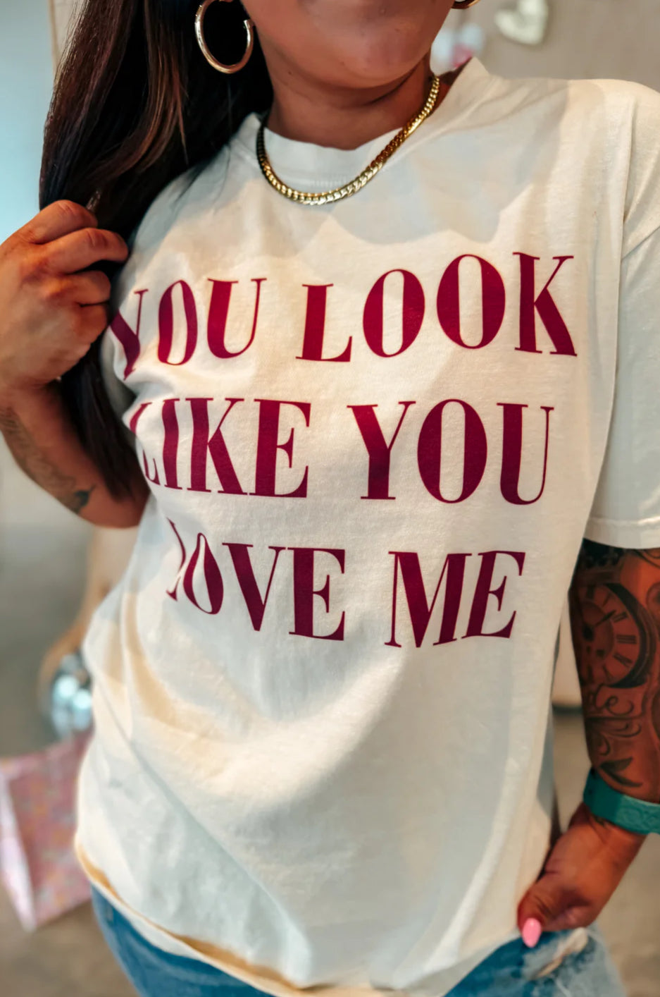 You look like you love me