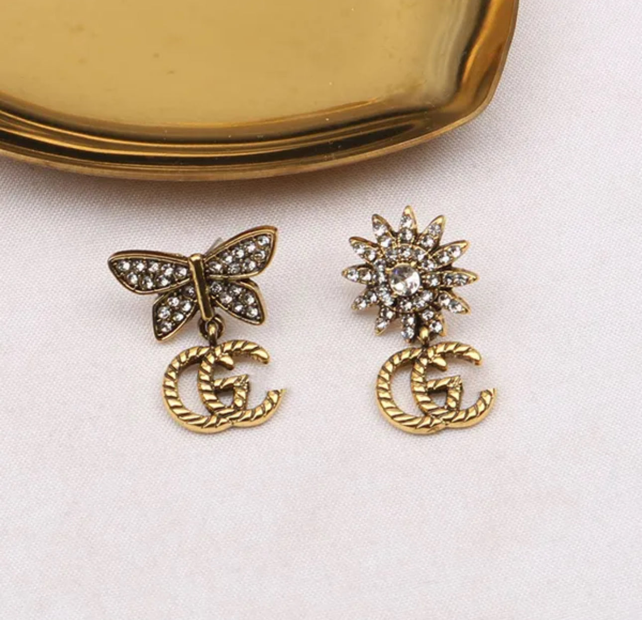Sun & Butterfly Earrings