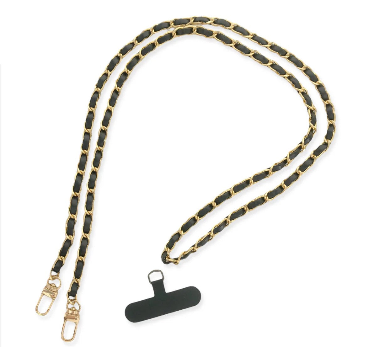 Long Vegan Leather Phone Chain