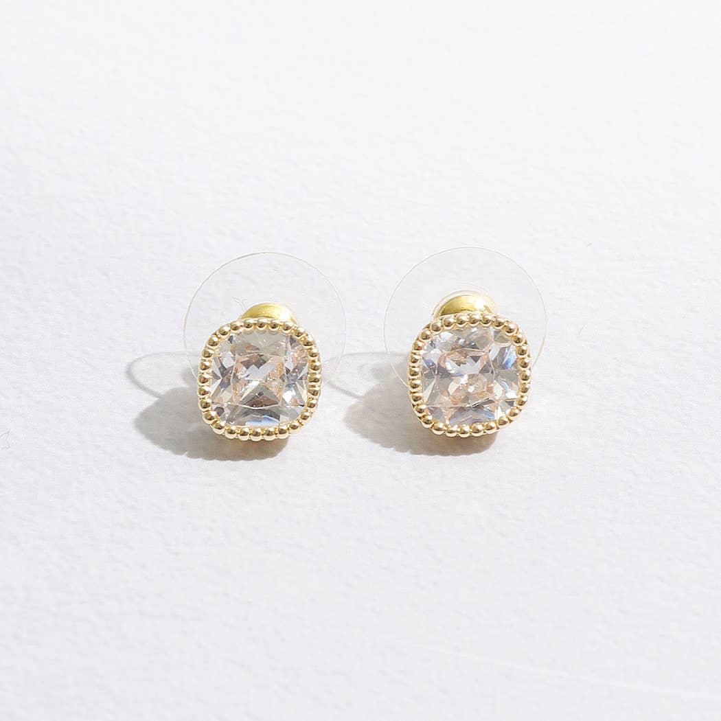 Rhinestone Post Earrings