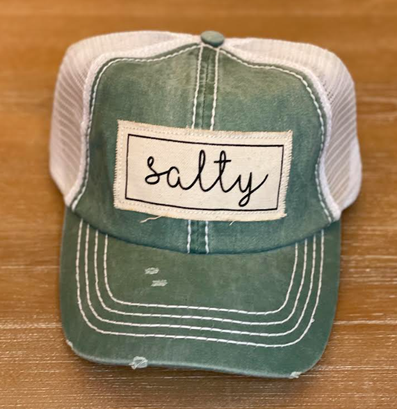 Salty Canvas Patch Mesh Back Baseball cap