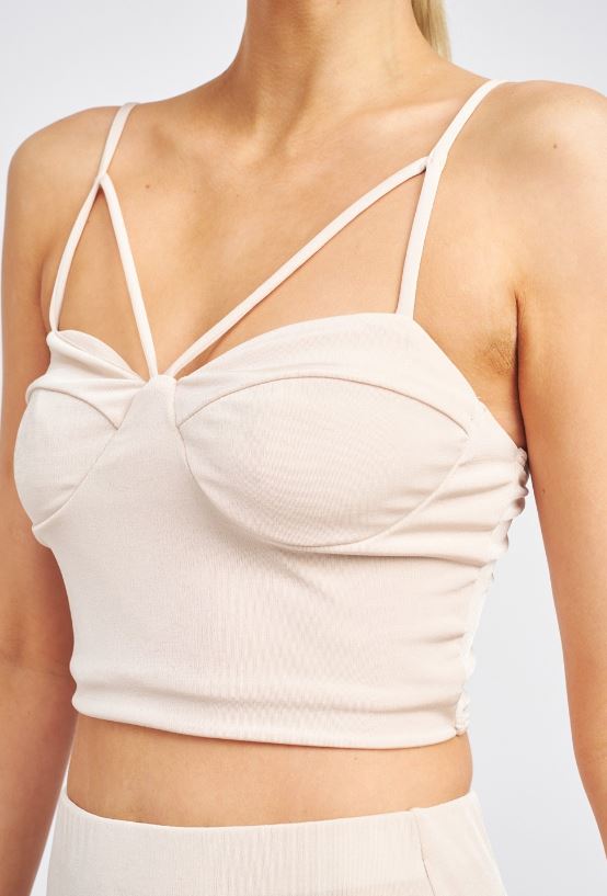 Laticce Front Cropped Cami