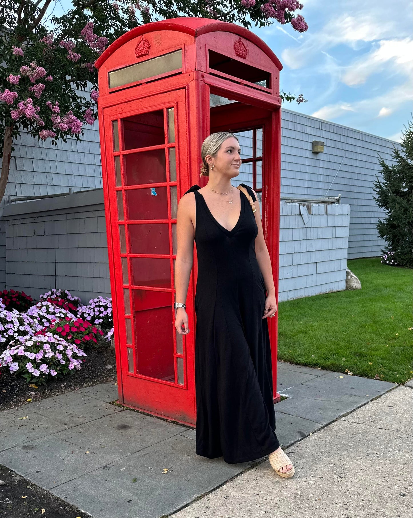 Lexi Shoulder Tie Wide Leg Jumpsuit