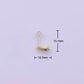 14K Gold Filled Evil Eye Micro Paved CZ Teardrop Earrings