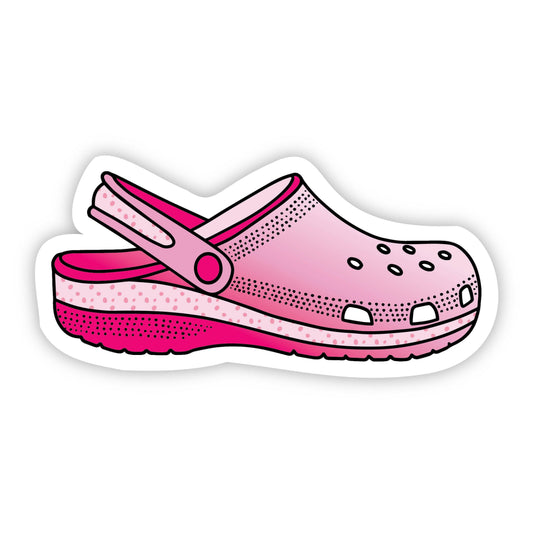 Croc Pink Aesthetic Sticker