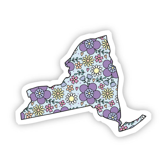 New York Floral Sticker