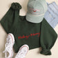 Feeling Merry Embroidered Fleece Sweatshirt