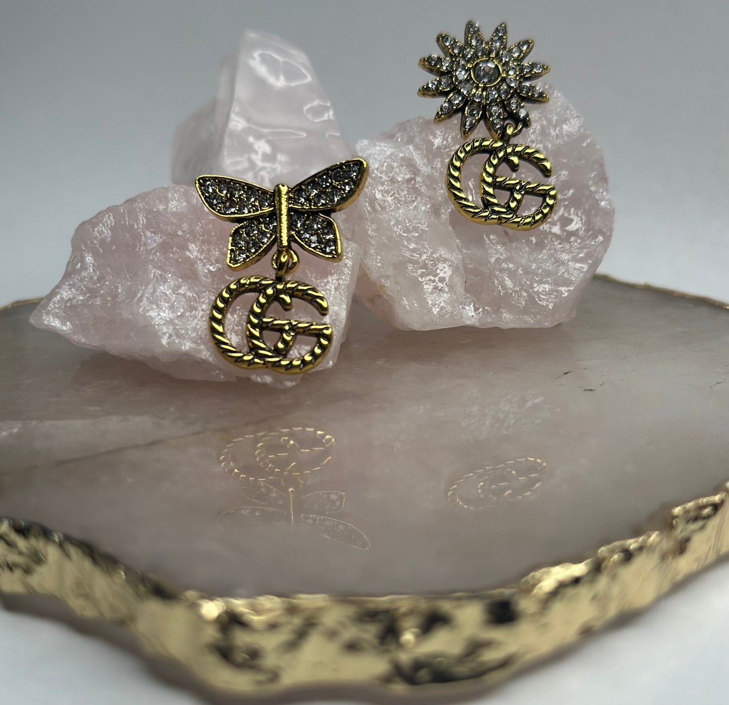 GG Sun & Butterfly Earrings