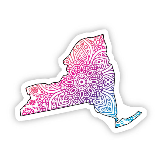 New York Mandala Pattern Sticker