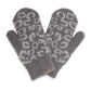 Winter Leopard Print Soft Flush Mittens