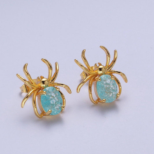 24K Gold Filled Spider Earrings