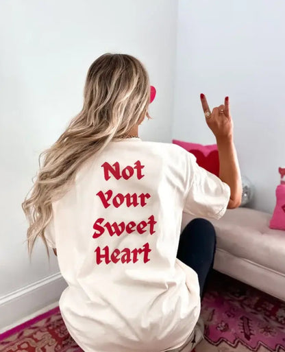 Not your Sweet Heart Ivory Graphic Tee