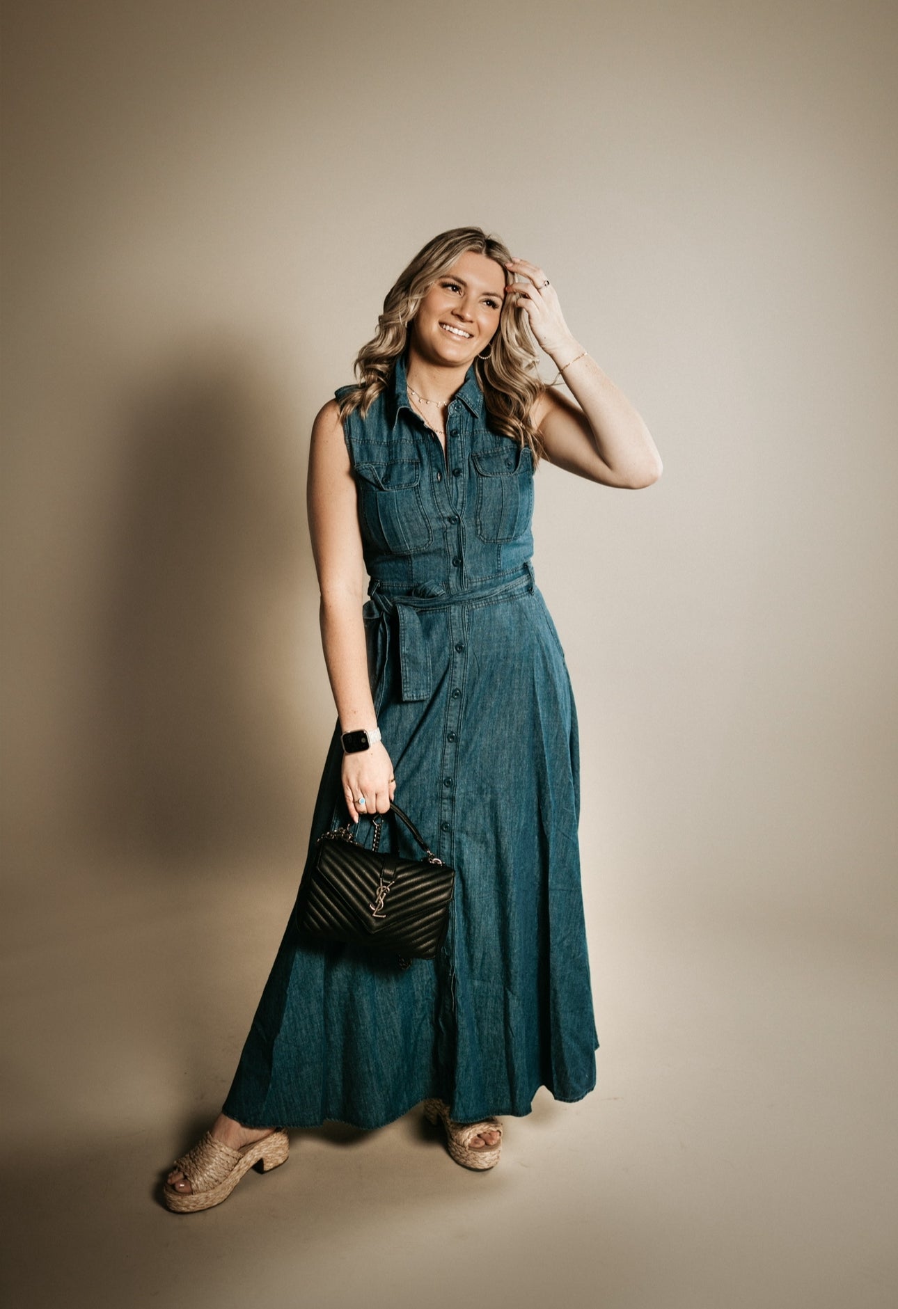 Denim Maxi Dress