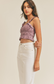 Rae Ruffle Open Back Crop Top