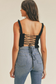 Rae Ruffle Open Back Crop Top