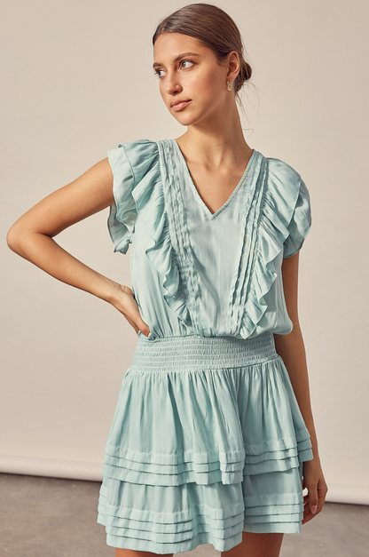 Pleated Detail Dress