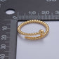 Dainty Twisted Rope Ring 14k Gold Filled Wrap Ring