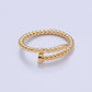 Dainty Twisted Rope Ring 14k Gold Filled Wrap Ring
