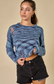 Multi Striped Destroyed Crop Sweater