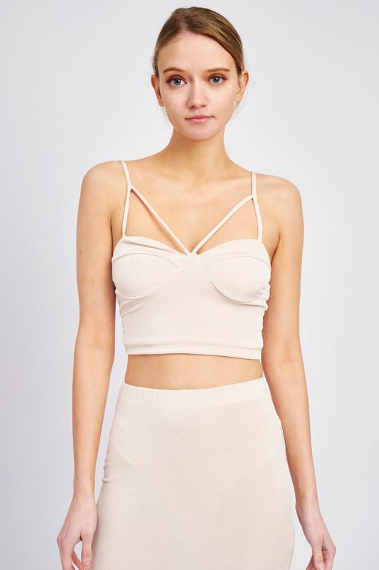 Laticce Front Cropped Cami