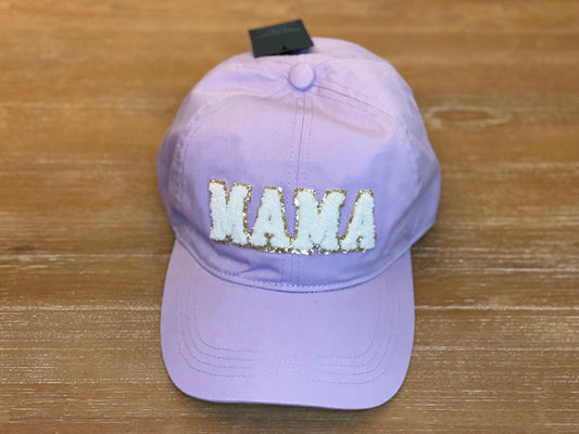 MAMA Chenille Metallic Backing Patch Baseball Cap