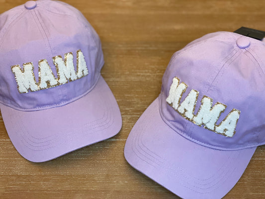 MAMA Chenille Metallic Backing Patch Baseball Cap