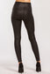 Embossed Snake skin faux Leather High Waist Leggings