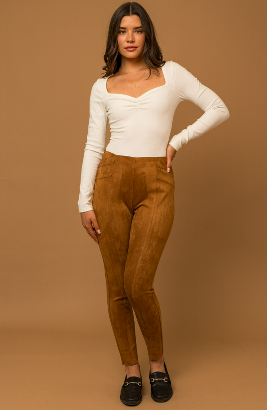 Ella Suede Leggings