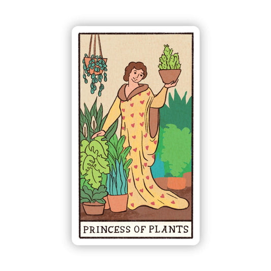 "Princess of Plants" Tarot Card Sticker - Kate's Collective