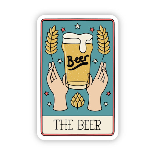 "The Beer" Tarot Card Sticker - Kate's Collective