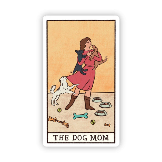 "The Dog Mom" Tarot Card Sticker - Kate's Collective