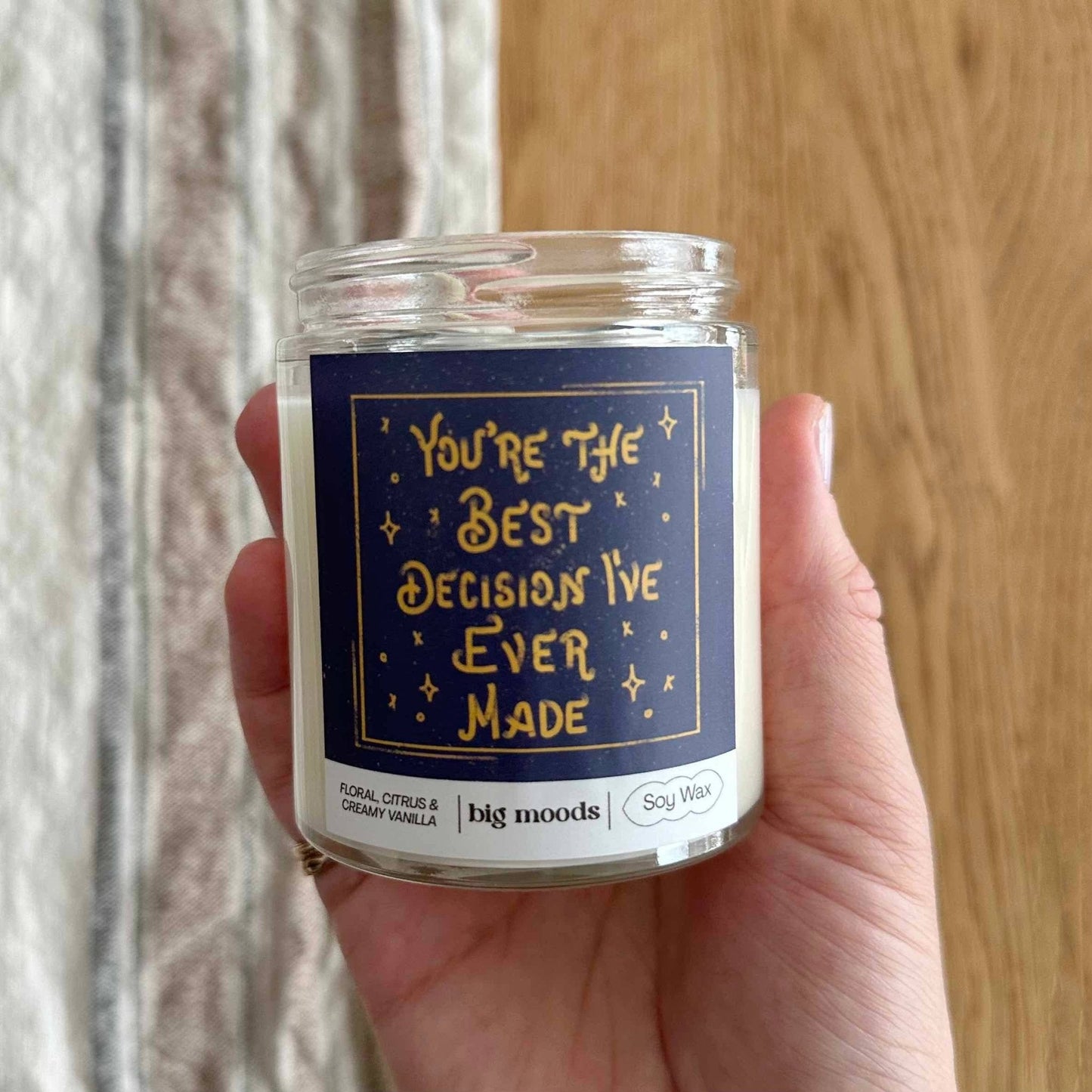 "You're The Best Decision I've Ever Made" - 5oz Soy Candle - Kate's Collective